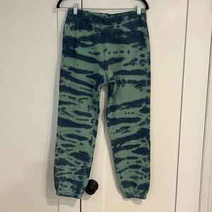 Tie-dye blue and green sweatpants perfect condition super comfy with pockets